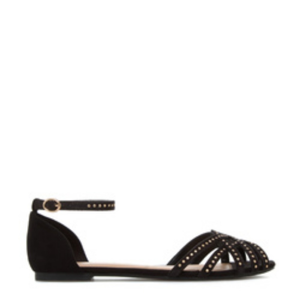 Seda Black with metallic accent sandals size 8M